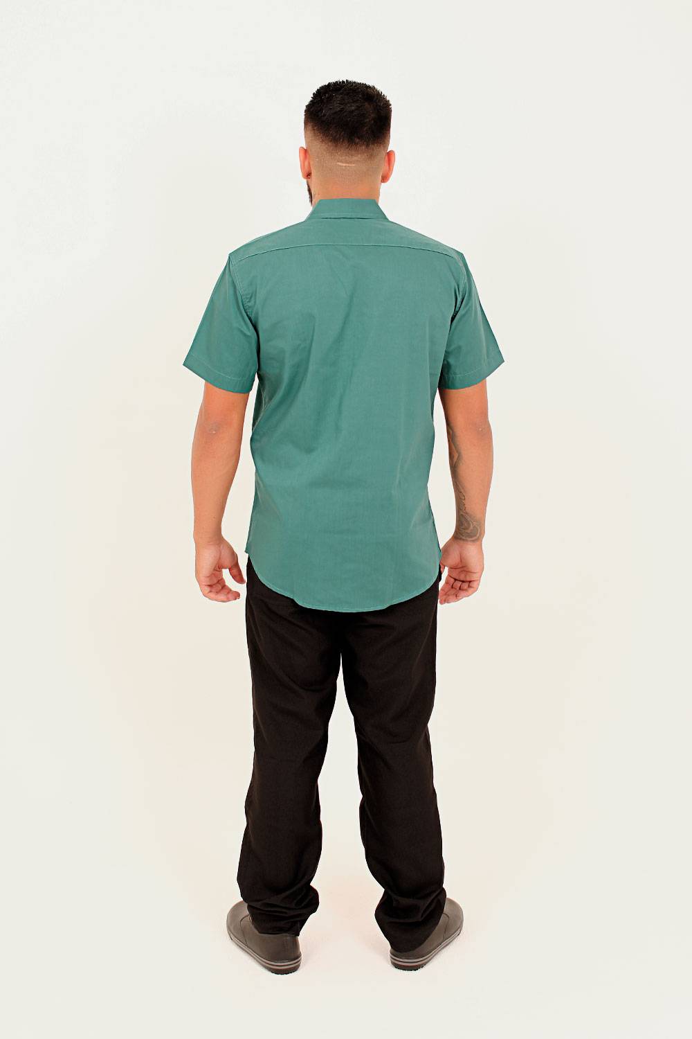 camisa-social-manga-curta-verde